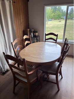 Table and 6 chairs