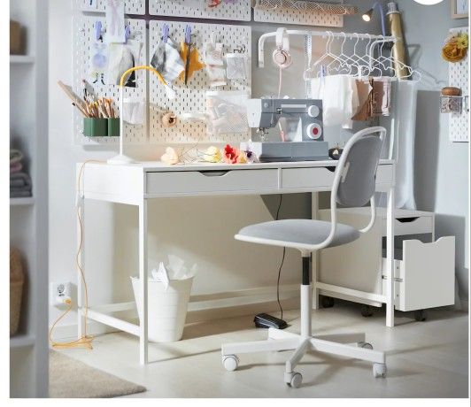 ALEX Desk, white,Ikea 💻🖱📚🖥