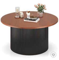 Modern Round Coffee Table – New in Box – $100