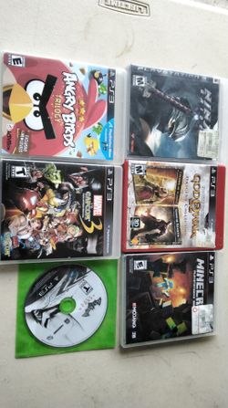 Sony PlayStation 3-6 games +3 controllers  lot Bundle  tested and Working