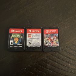 Nintendo games, Luigi’s mansion 3, Harry Potter collection, Mario Kart 8 Delux