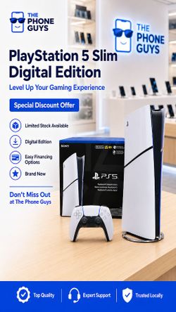 Sony - PlayStation 5 Slim Console Digital Edition 825GB - Fortnite Flowering Chaos Bundle (Brand New) - 1 dollars down no credit needed!
