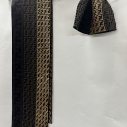 Authentic FENDI Scarf And Beanie Set NEW
