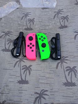 Neon Pink And Green Joycons