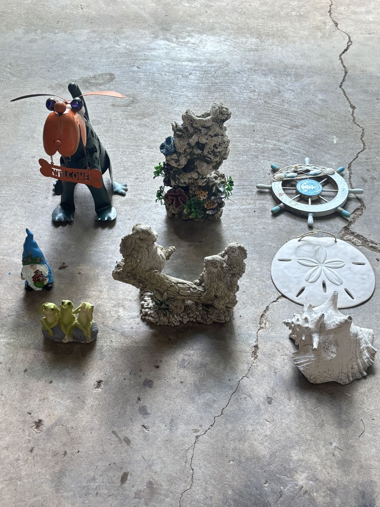 Variety Of Garden Or Pool Decorations