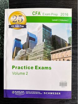 2016 Kaplan SchweserNotes CFA Level 1 Exam Prep Set (Books 1-5 + Practice Exams)