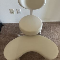 White Rolling Chair 