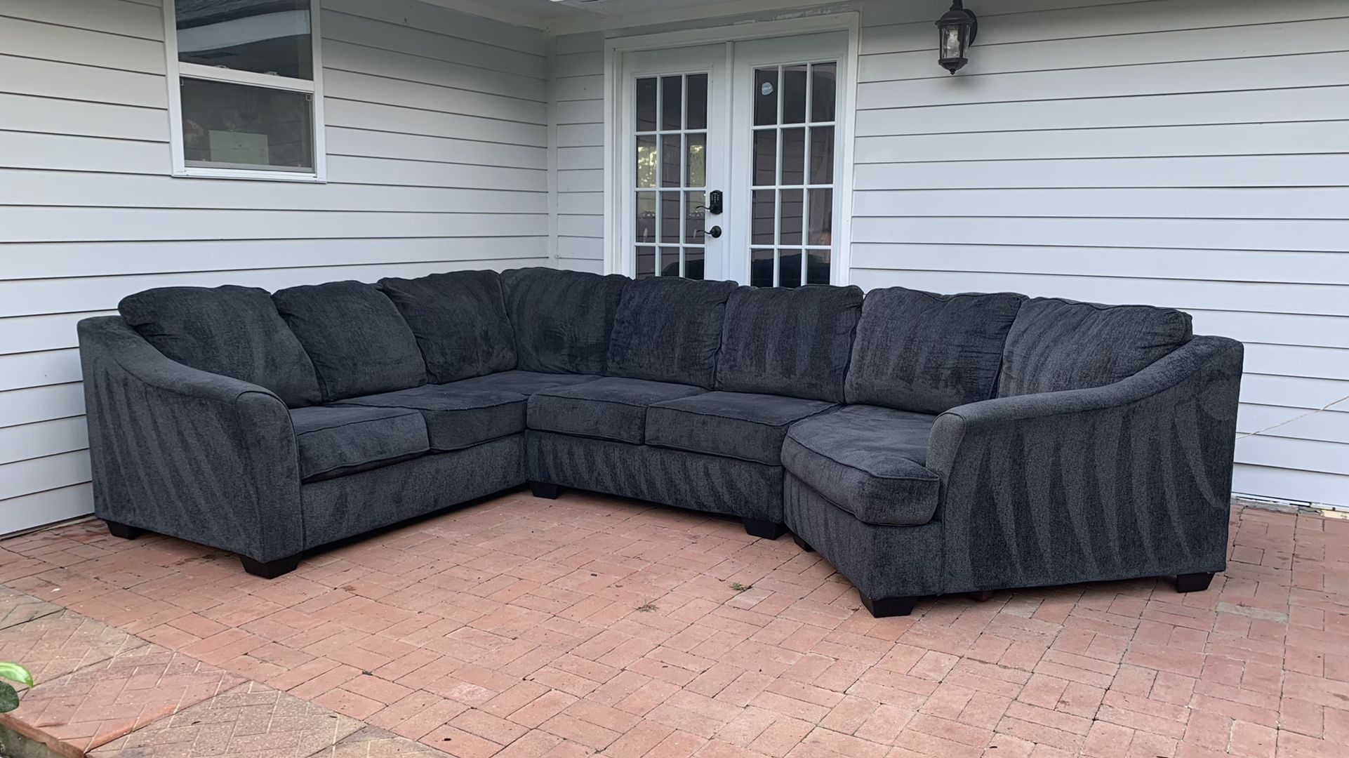 **Free Delivery** Ashley furniture dark gray sectional couch for Sale