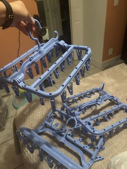 3 Clothes Drying Racks Foldable Clip Hangers 