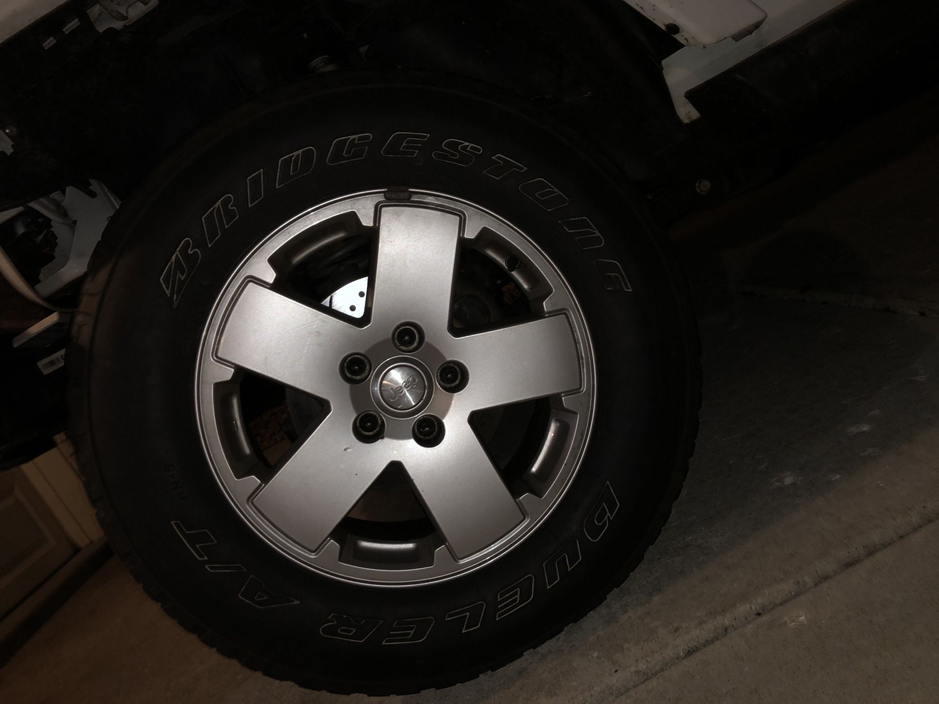 Jeep Wrangler original factory wheels