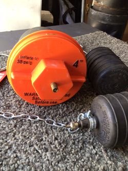 NEW 4" INFLATABLE plumbing pipe leak pressure bulb BALLOON tester tool 