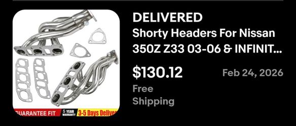 350z G35 VQ34DE headers
