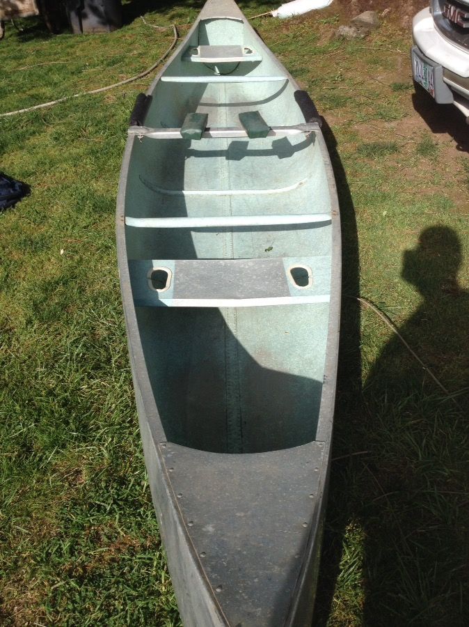 LUND 1975 state MN PORTAGE 16' canoe aluminum