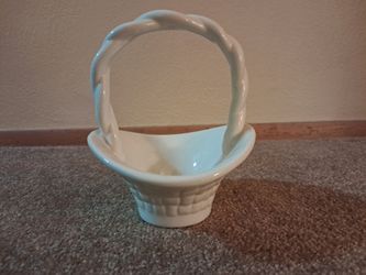 Ceramic Glazed Basket 