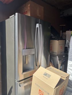 GE 22.1 cu. ft. Counter-Depth French Door Refrigerator, Stainless Steel