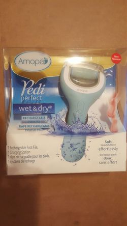 Amope pedi perfect wet and dry rechargeable foot file