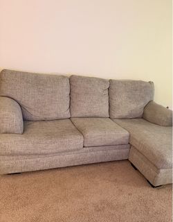 Gray Fabric Sectional Sofa $150 OBO