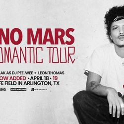 BRUNO MARS GLOBE LIFE 