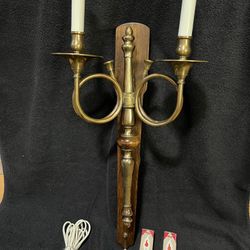 Vintage Brass Wall Sconce