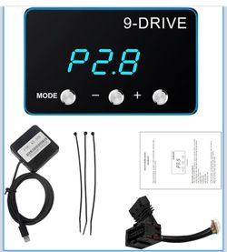 Throttle Response Controller, 9 Drive Throttle Controller,Electronic Racing Pedal Accelerator for RAM 1500 New Body Style Wrangler JL Gladiator JT for