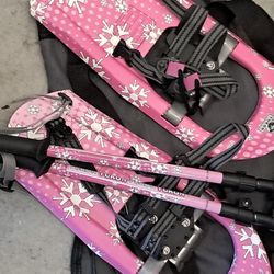 Yukon Charlies Snowshoes, Poles & Storage Bag - Youth Girls