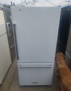 KitchenAid Bottom Freezer Refrigerator - White, Gently Used