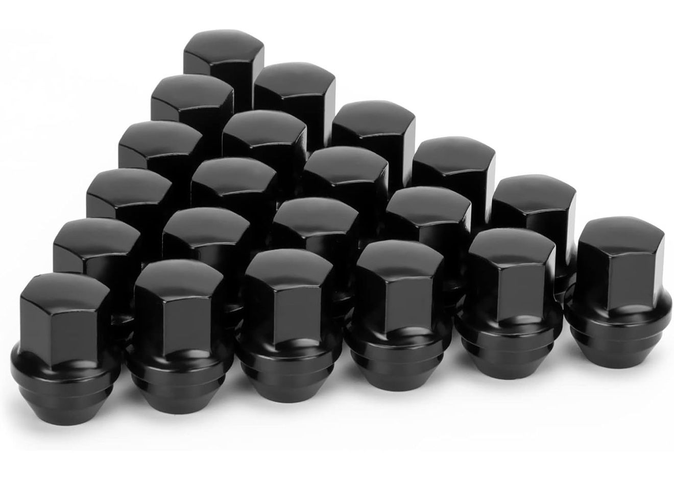 14x1.5 OEM Factory Style Large Acorn Seat Wheel Lug Nuts, 20 PCS M14x1.5 Closed End One-Piece Lugnuts for Grand Cherokee/Wrangler/Mustang/Camaro/RAM 1