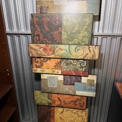 Hanging Wood Wall Art Piece (HEAVY!)