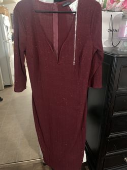 Burgundy Dress 