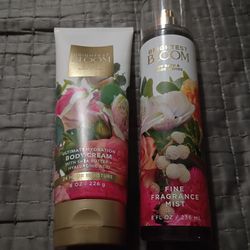 New Bath And Body Works Brightest Bloom Cream And Fragrance
