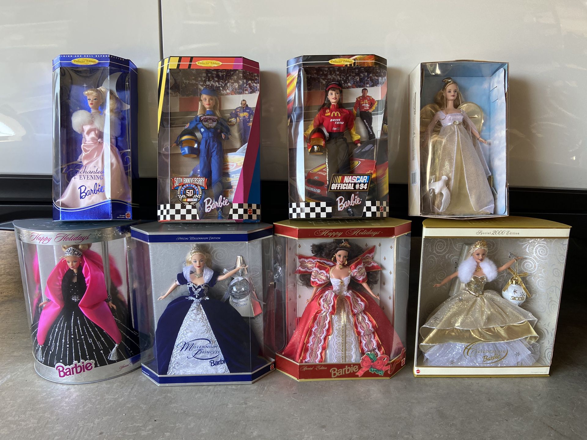 Lot of 8 Vintage Mattel Barbie Dolls BRAND NEW in boxes