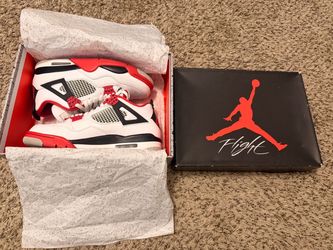 Air Jordan 4 Retro Fire Red 2020 Size 10.5 Men’s Used Original Box