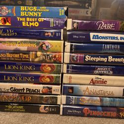 VHS Classics Disney Pixar Warner Bros Flash SALE 