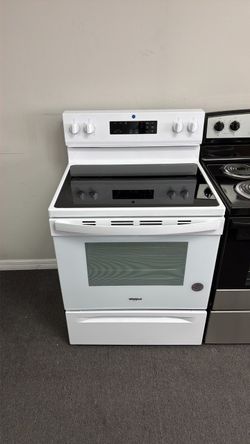 Whirlpool electric stove white