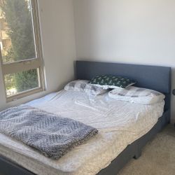 Queen Bed And Bed Frame 