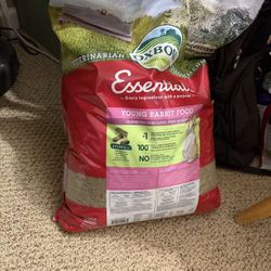 unopened young bunny food 25lb