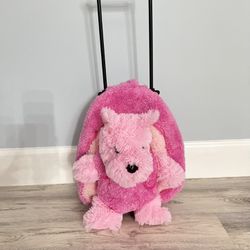 Little Kids Luggage Backpack with Stuffed Animal Toy for Toddler Girls