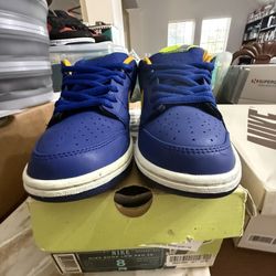 Nike SB Dunk Low Pro Royal Blue Midas Gold sz. 8m Pre-owned  