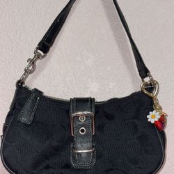 mini y2k coach demi black hampton shoulder bag!