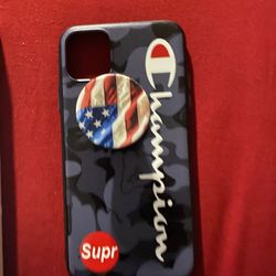 iPhone 11 Pro Max Case Wit Pop Socket