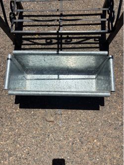 Planter Galvanized Rectangular Metal Box