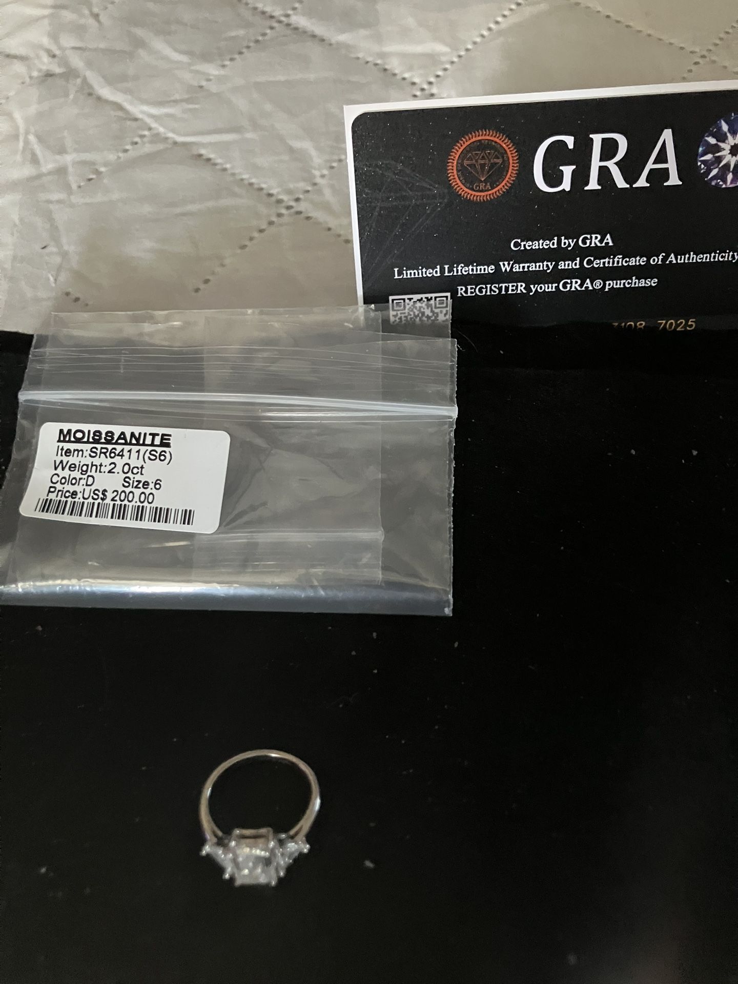 Brand New 2 Karat Moissanite Ring
