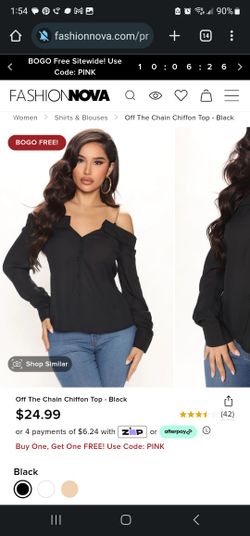 Off The Chain Blouse Top