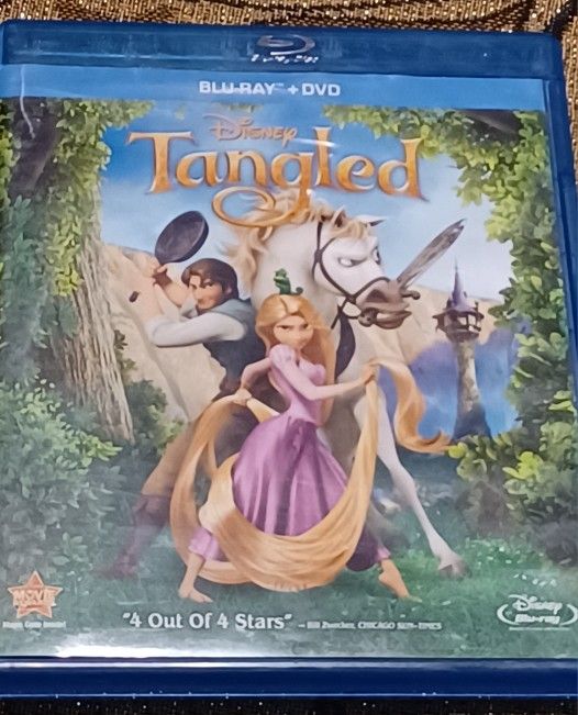 Disney Blu Ray Tangled Princess 2010 Cartoon Movie Show Levi Moore