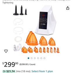 Vacuum Cupping Machine with 150ML Butt Lifting Cupping Cups,2021 Smartest Body Sculpting Machine for Body Massage Skin Tightening 