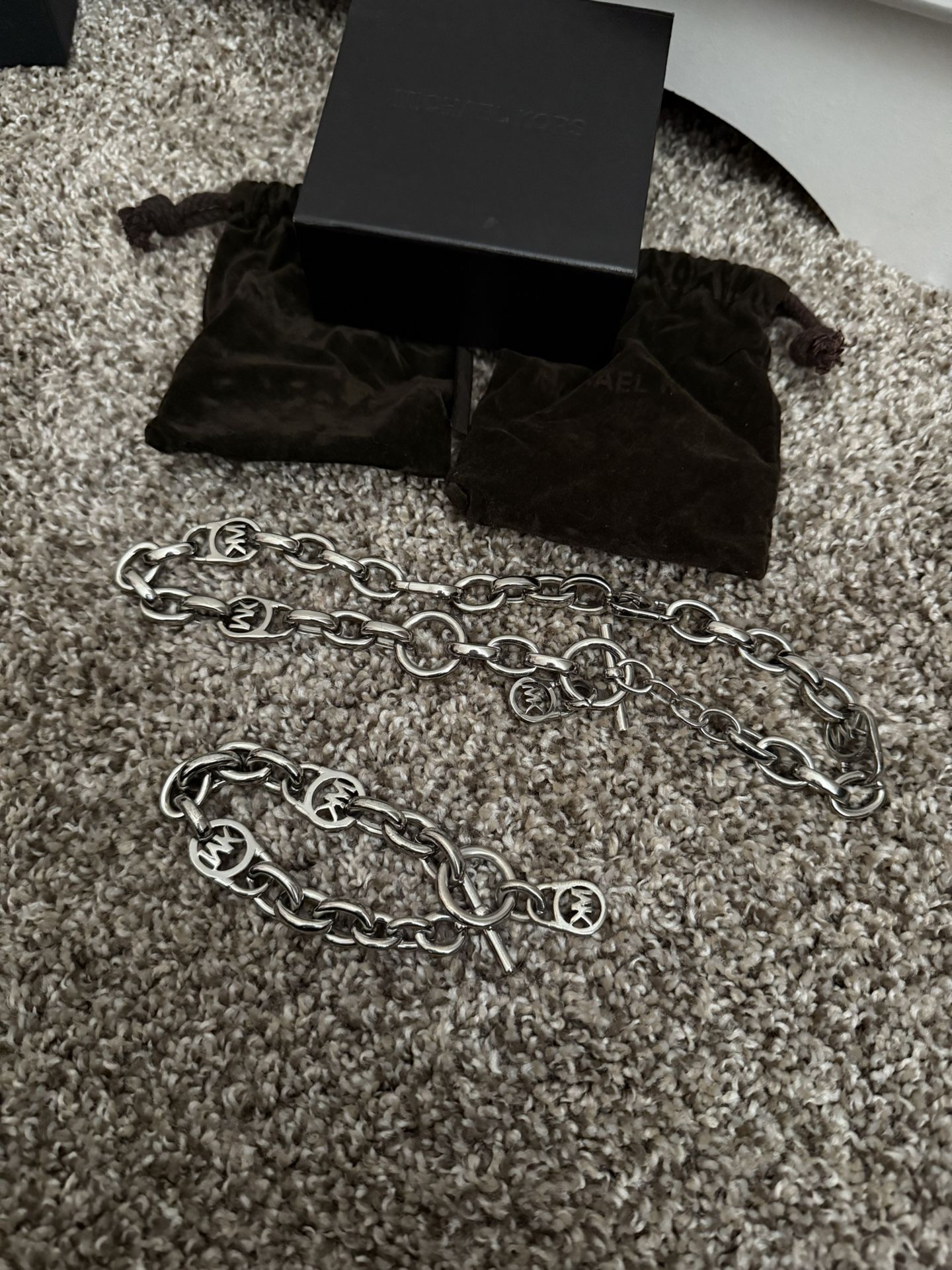 MK necklace and bracelet