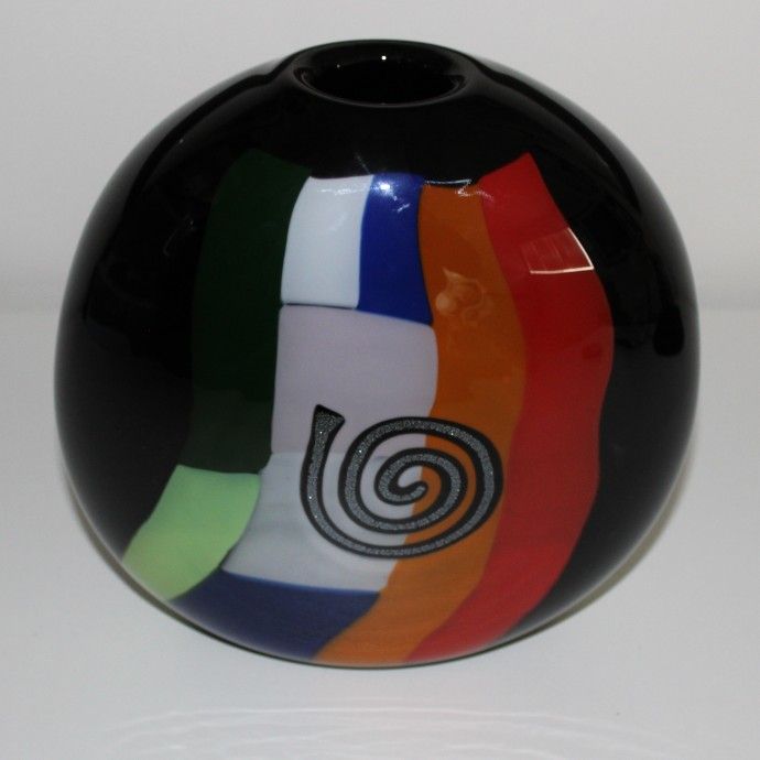 Signed Mad Art Studio Glass Vase (2002)