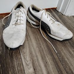 Puma Men Golf Shoes Size 11.5 - White / Black ECO Ortholite