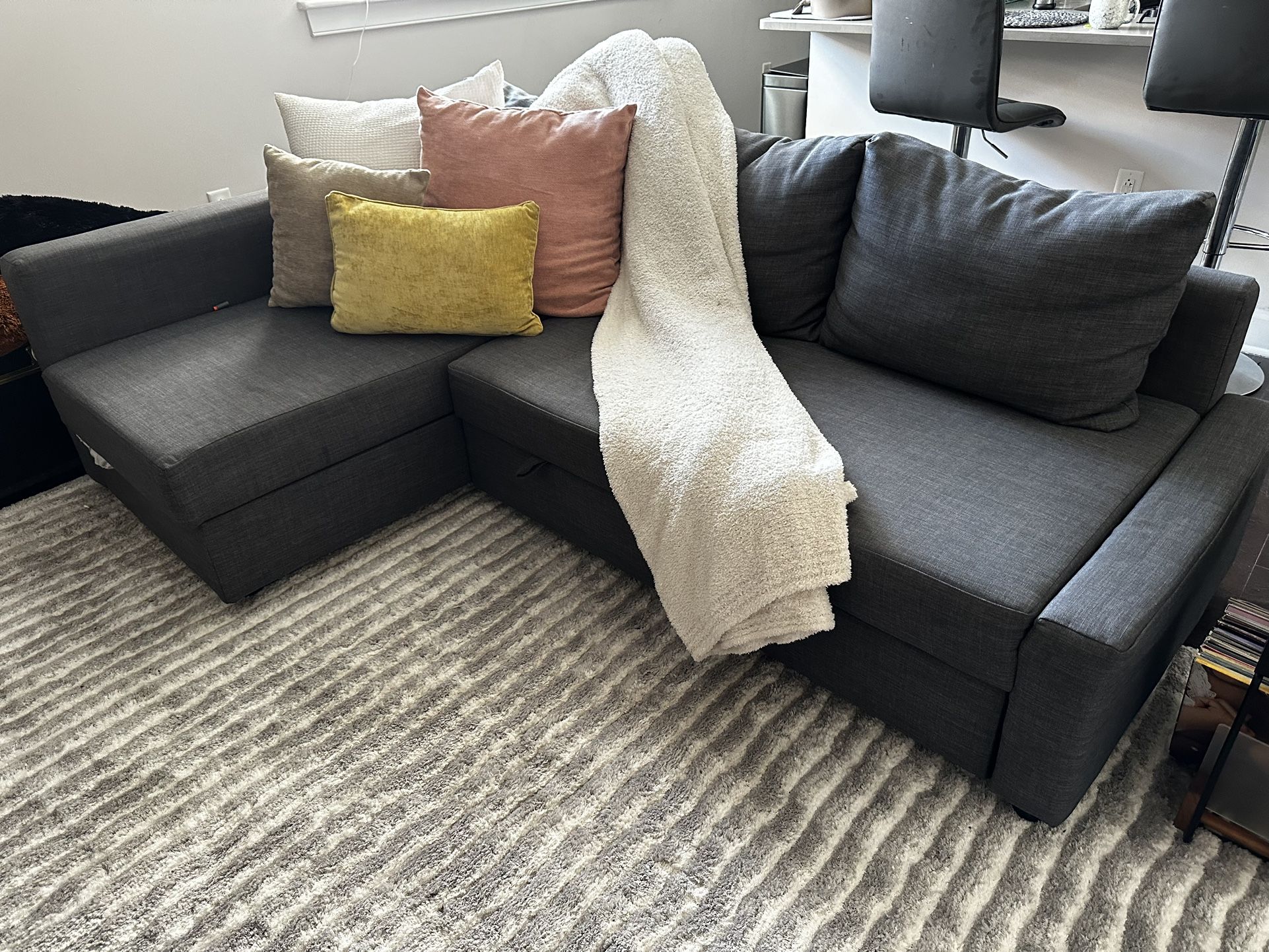 IKEA FRIHETEN & LIGHT GRAY COVER