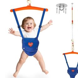 Threns Baby Jumper for 6-24 Month 20 KG Load Capacity 2 in 1 Baby Walking Harness with Swing with Safety Buckle for Indoor/Outdoor Play